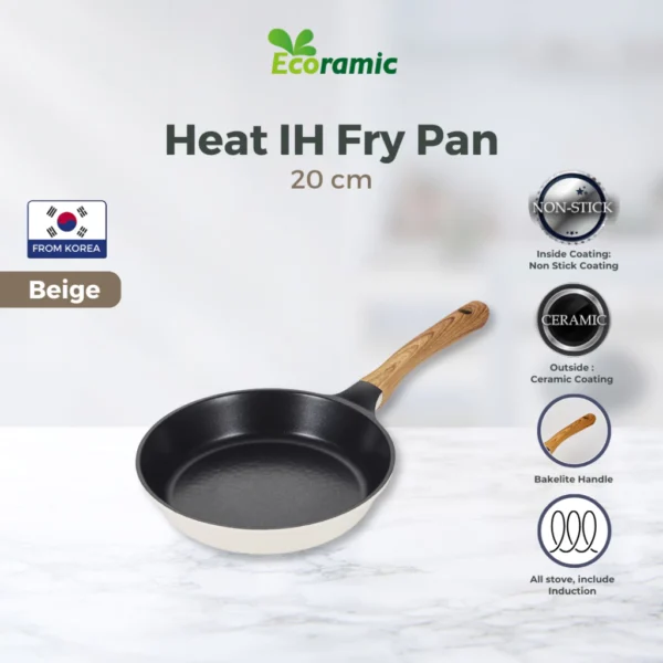 Ecoramic Heat Fry Pan 20cm IH