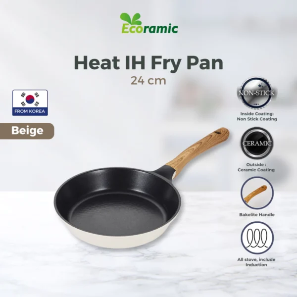 Ecoramic Heat Fry Pan 24cm IH