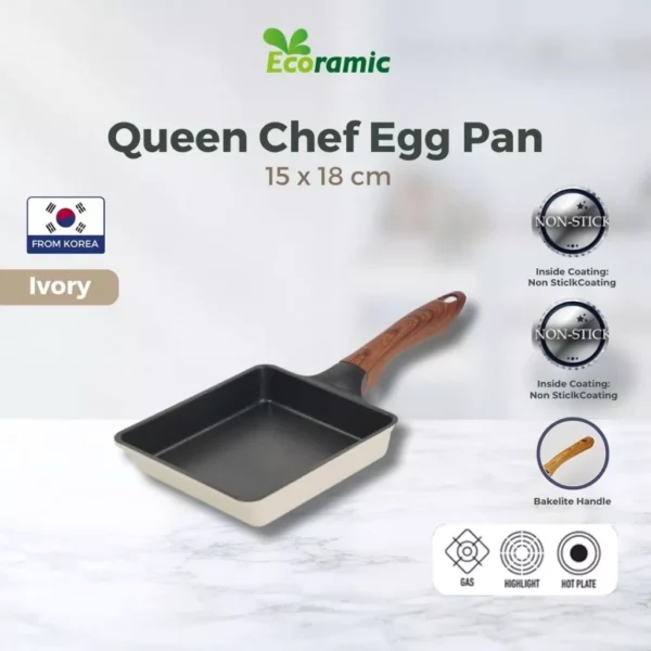 Ecoramic Queen Chef Egg Pan 15x18cm - GAS