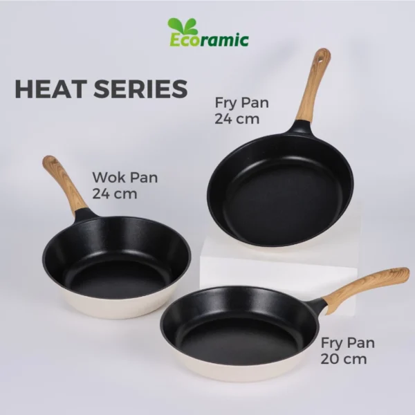 Ecoramic Heat Fry Pan 24cm IH - Image 3