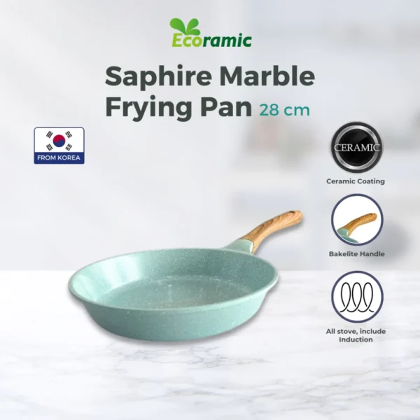 Ecoramic Sapphire Marble 28cm Fry Pan