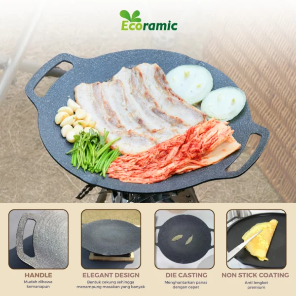 Ecoramic Queen Chef Griddle Pan 36cm - IH - Image 3