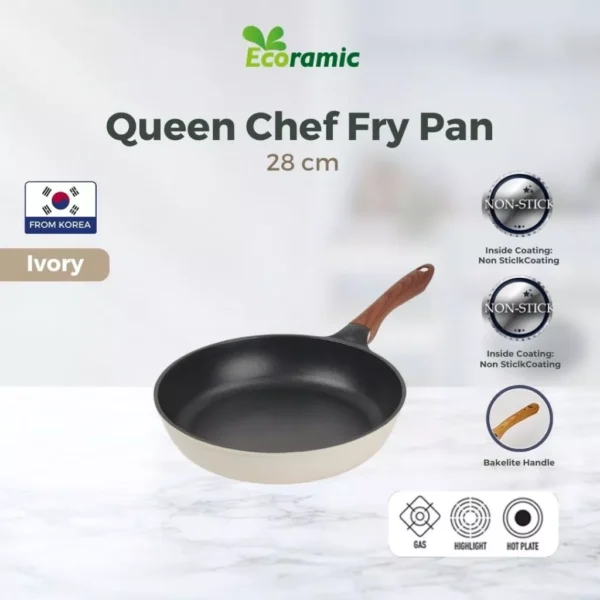 Ecoramic Queen Chef Fry Pan 28cm - Gas