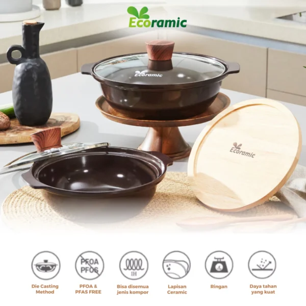 Ecoramic Ttukbagei Hot Pot Set (20 & 24 CM) - Image 2