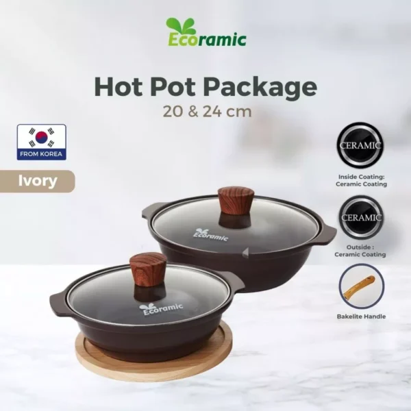 Ecoramic Ttukbagei Hot Pot Set (20 & 24 CM)